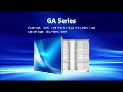 GA P10 DIP Zewnętrzny wyświetlacz LED 1000nits Jasność 960*960mm