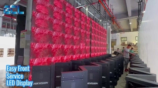 Wewnętrzny ekran LED: obsługa z przodu i łatwa instalacja