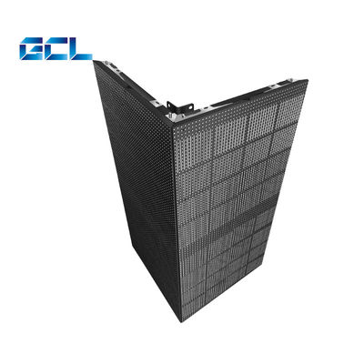 Wielkość panelu 500*1000 mm Eksternie Przejrzysty Ekran LED Zasłona LED Video Mesh