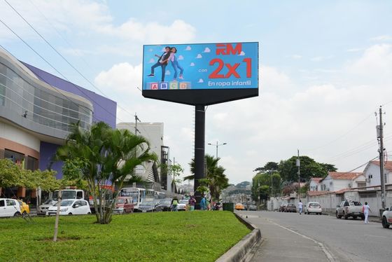 320x160mm Rozmiar ścian mocowany stały wyświetlacz LED P10 Do reklamy komercyjnej