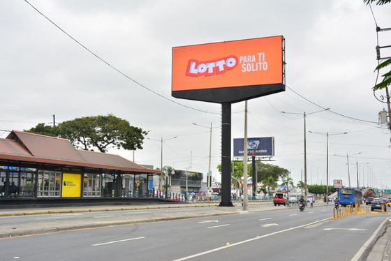 320x160mm Rozmiar ścian mocowany stały wyświetlacz LED P10 Do reklamy komercyjnej