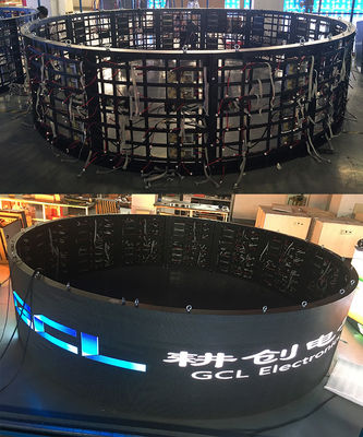 Żelazna szafa pełnokolorowa zewnętrzna stała LED Display SMD P6 Ekran gołym okiem 3D