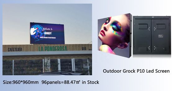 Mała rozpiętość Duża płyta LED zewnętrzna z bezproblemowym splicingem 976mm Panel wielkości