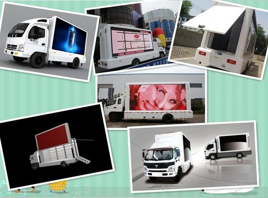 GCL Customized Outdoor Mobile Advertising Truck Van Trailer P6 6500nits Jasność