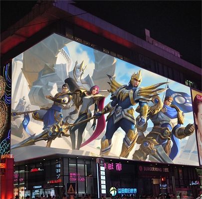 Wodaodporny wyświetlacz LED zewnętrzny na gołe oko LED Digital Signage Display