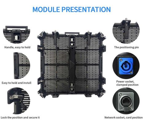 Gflow 500*500mm P3.9-7.8mm Zewnętrzny Przejrzysty LED Display LED Video Mesh Curtain