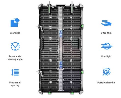 Gflow 500*500mm P3.9-7.8mm Zewnętrzny Przejrzysty LED Display LED Video Mesh Curtain