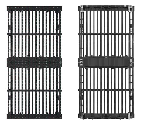 Wysokiej jasności cyfrowy przejrzysty ekran LED P15.6mm IP65 500*1000mm