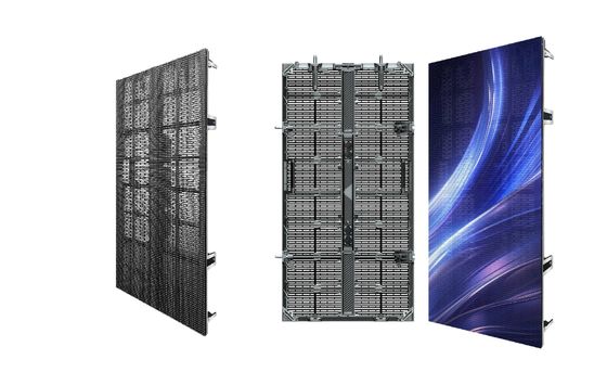 Wynajem zewnętrznej siatki LED Display Screen Gflow z przejrzystością ponad 60% P10.4 500*500mm/500*1000mm