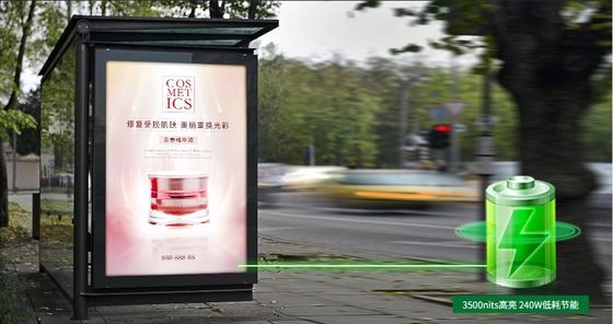 Zewnętrzny wysokiej jasności energooszczędnyGOB P1.875mm Żelazna skrzynka wodoodporna reklama maszynaEpistar LED chip
