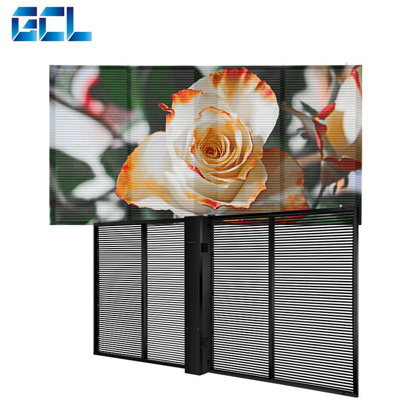 GCL 1000 mm Dostosowany elastyczny przezroczysty ekran LED do łatwej instalacji w pomieszczeniach