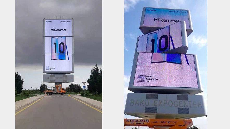 IP65 Ekran LED reklamowy zewnętrzny dla centrów handlowych P3.91 P4.81 P6.25