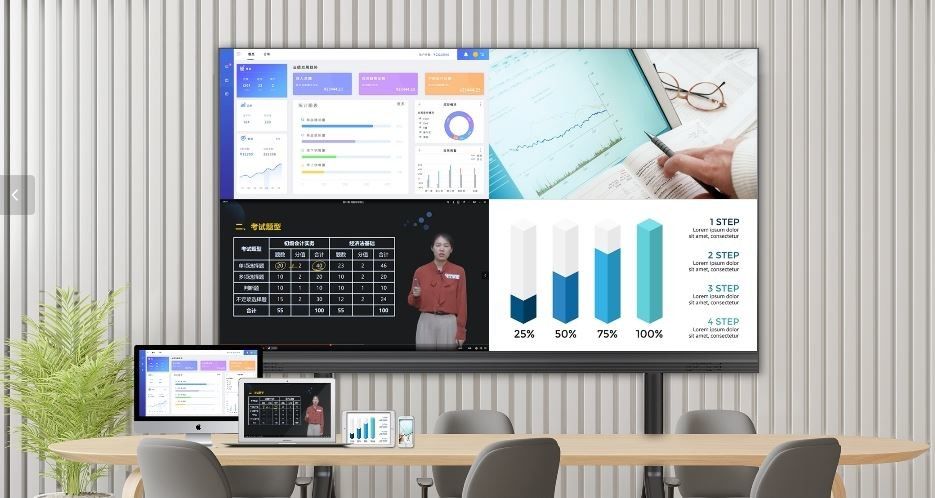HD 108 Inch i 135 Inch Indoor LED Video Conference All-In-One Machines
