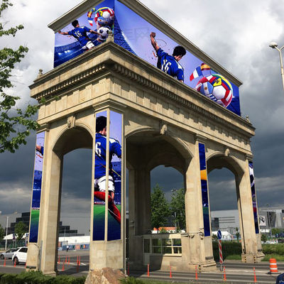 P6 LED ekran reklamowy billboard dla jasnej animacji i 6000nits jasności